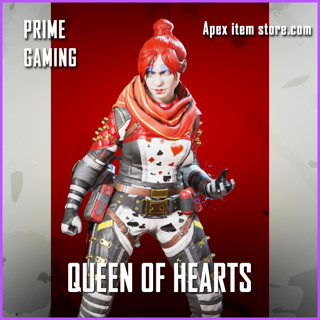 Exclusive Prime Gaming Wraith Skin Queen Of Hearts Is Coming January 14 Apex Legends Item Store