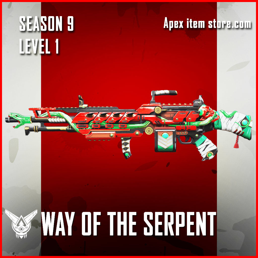 way of the serpent legendary spitfire skin Apex Legends Battle Pass Season 9 Legacy Level 1