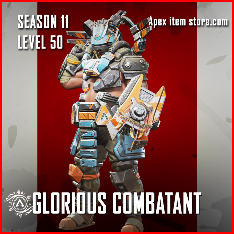 Glorious combatant gibraltar legendary skin escape battle pass level 50