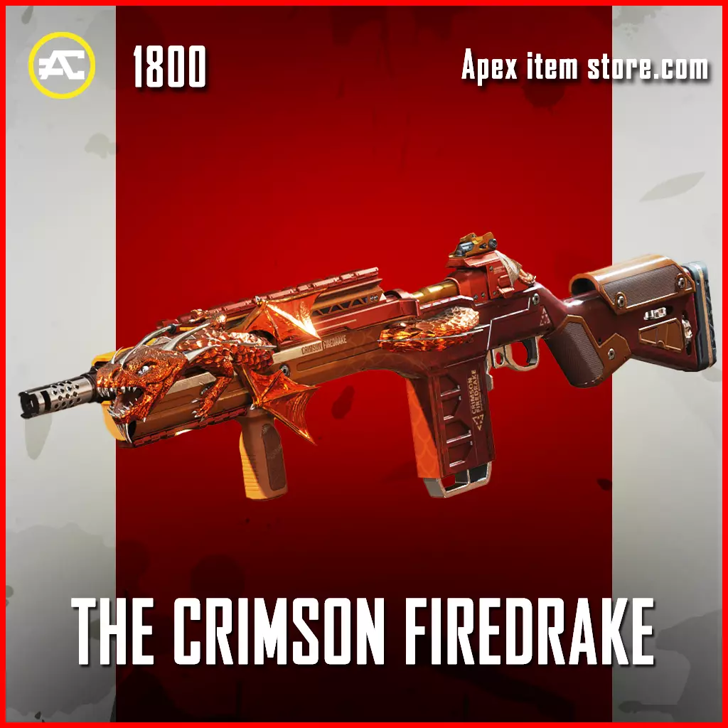 The Crimson Firedrake legendary apex legends G7 Scout skin