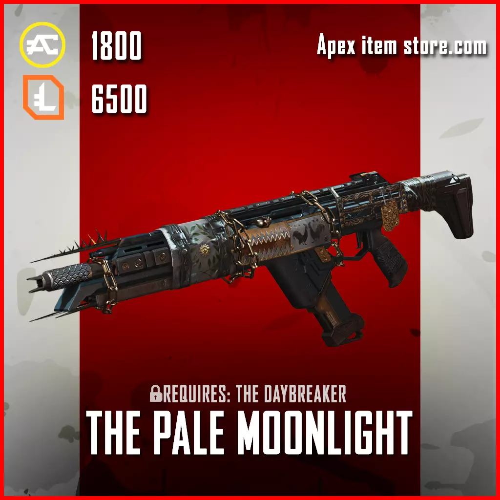 The Pale Moonlight legendary apex legends R-301 gun skin