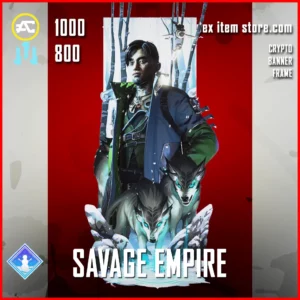 Savage Empire Crypto Banner Frame in Apex Legends