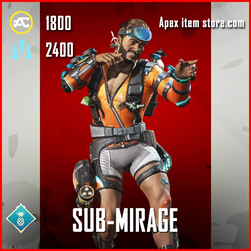 Sub-Mirage Mirage Skin in Apex Legends Sun Squad Event