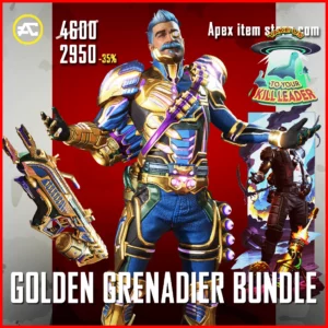 Golden Grenadier Bundle in Apex Legends Fuse Skin and Deadly Decree Rampage Skin