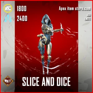 Slice and Dice Ash Emote in in Apex Legends Veiled Collection Event