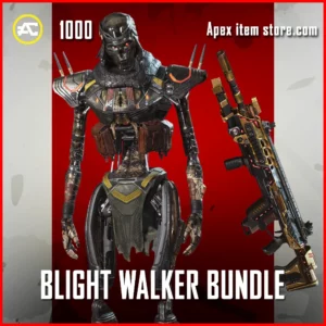 Blight Walker Bundle in Apex Legends Revenant and Bloody Gold Longbow Skins