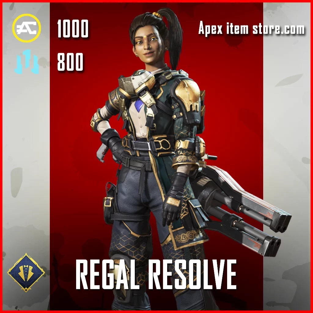 Regal Resolve Rampart Skin in Apex Legends Dressed to Kill Collection Event