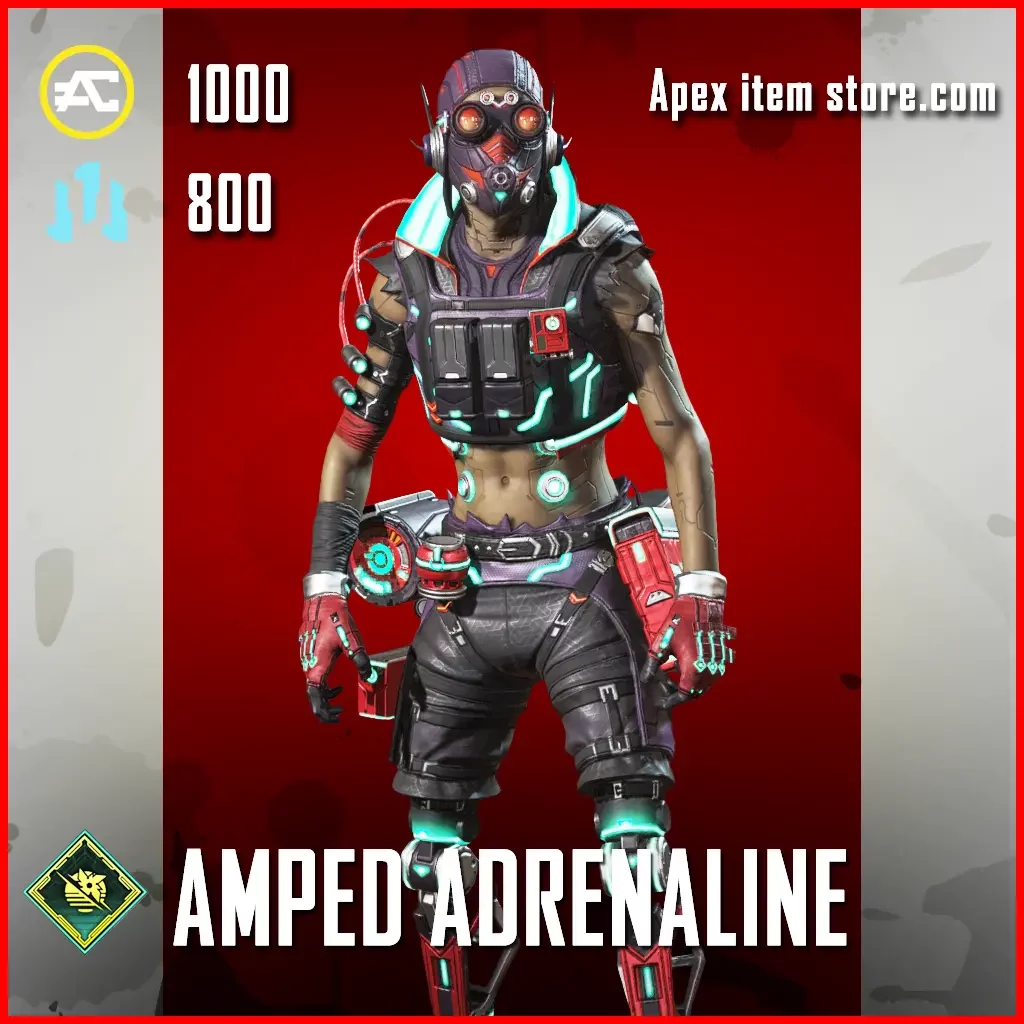 Amped Adrenaline Octane Skin in Apex Legends Neon Network Collection Event