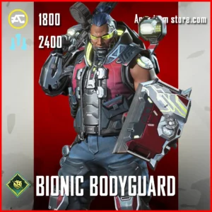 Bionic Bodyguard Gibraltar Skin in Apex Legends Neon Network Collection Event