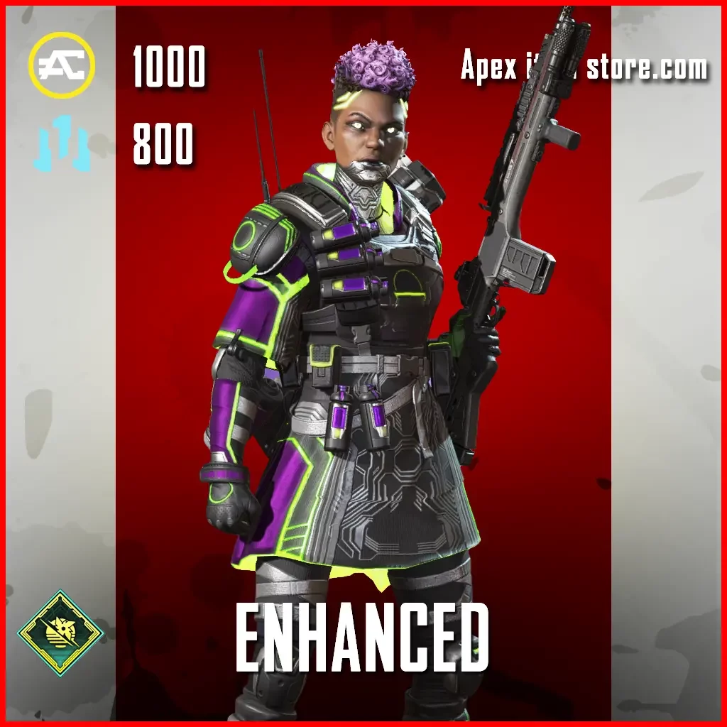 Enhanced Bangalore Skin in Apex Legends Neon Network Collection Event