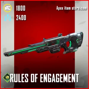 Rules of Engagement Sentinel Skin in Apex Legends Neon Network Collection Event