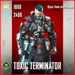 Toxic Terminator Caustic Skin in Apex Legends Neon Network Collection Event