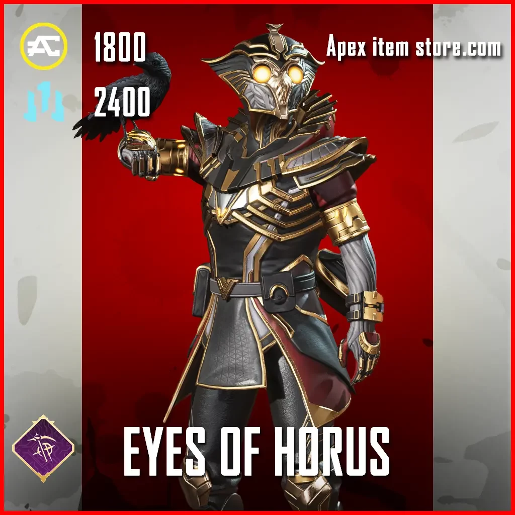 Eyes of Horus Bloodhound Skin in Apex Legends Harbingers Collection Event
