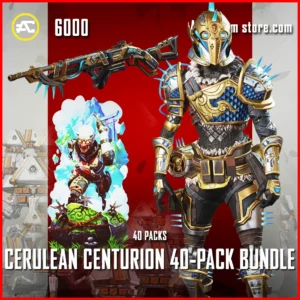 Cerulean Centurion 40-Pack Bundle in Apex Legends Octane and Cerulean Slayer 30-30 Skins