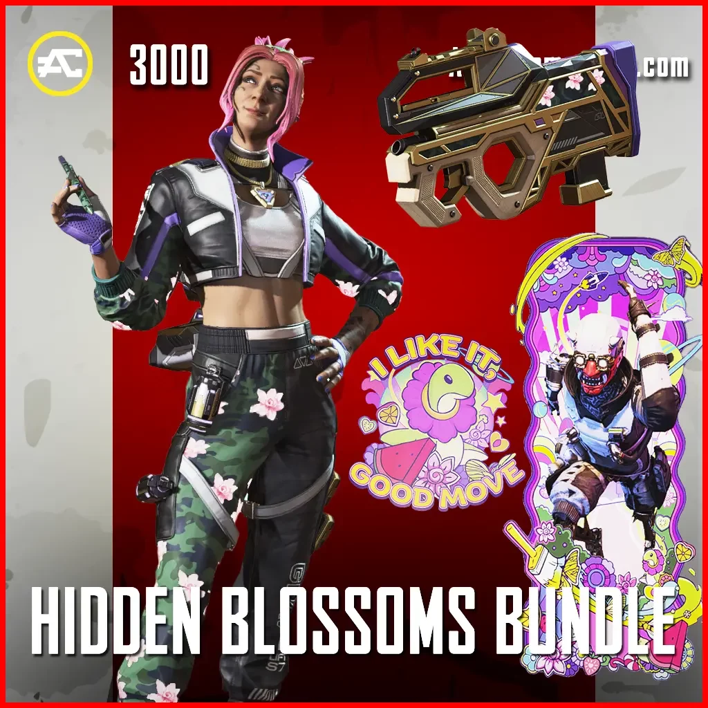 Hidden Blossoms Bundle in Apex Legends X Post Malone Store Horizon and Indivisible Prowler Skins