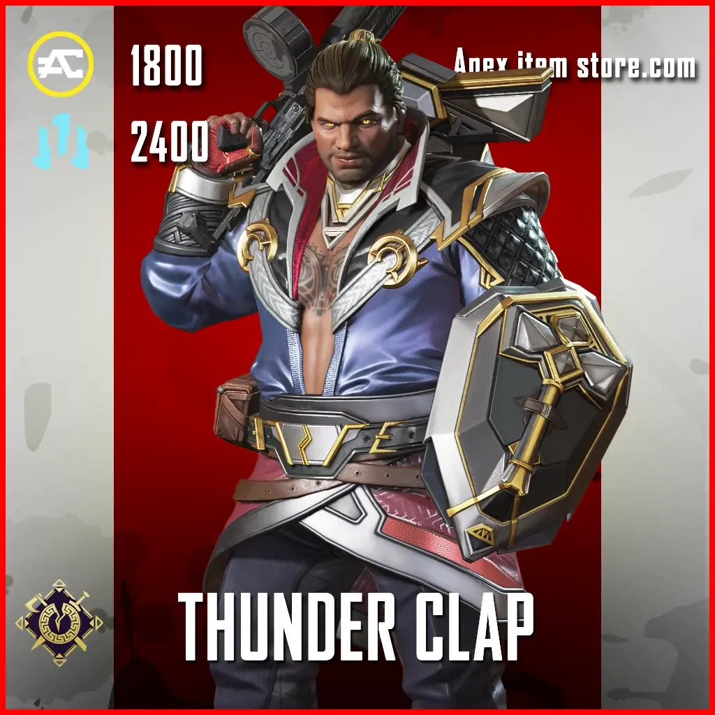Thunder Clap Gibraltar Skin in Apex Legends Uprising Collection Event