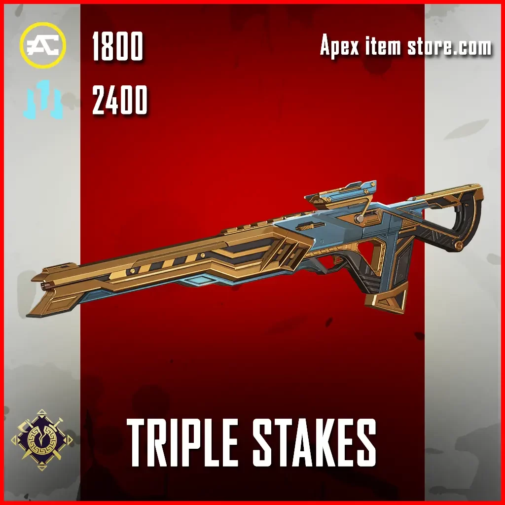 Triple Stakes Triple Take Skin in Apex Legends Uprising Collection Event