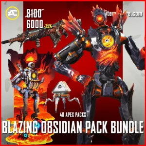Blazing Obsidian Pack Bundle Pathfinder Skin in Apex Legends