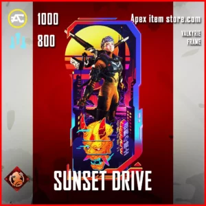 SUNSET DRIVE VALKYRIE FRAME IN APEX LEGENDS