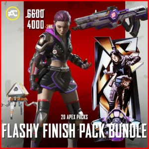Flashy Finish Pack Bundle in Apex Legends Flashy Finish Wraith and Triple Killz Flatline Skins